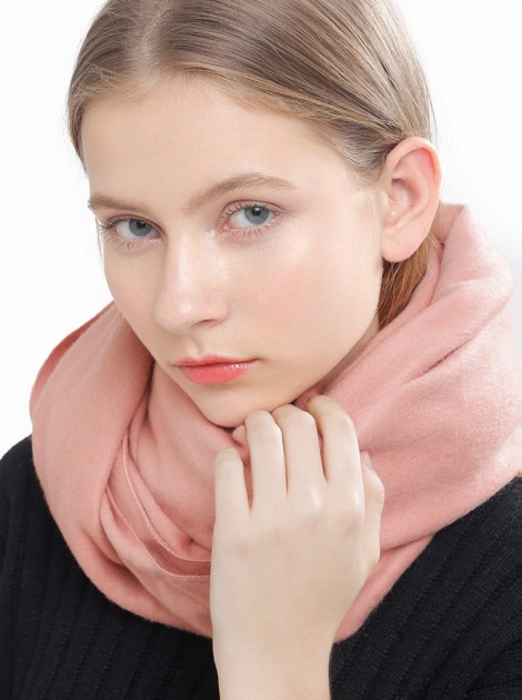 柔暖百搭圍巾-粉