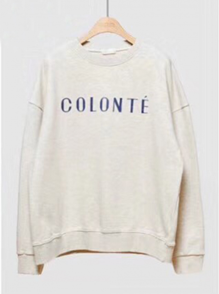 【正韓】落肩寬版印花T恤-白