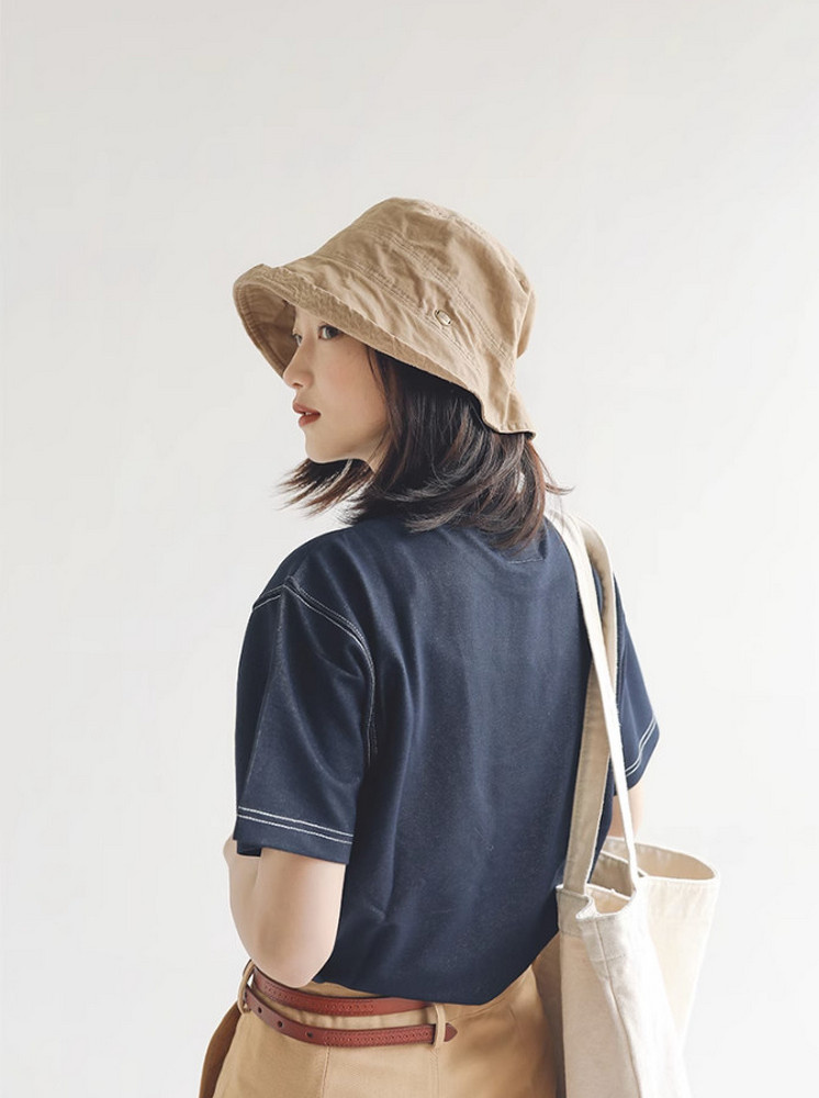 日系百搭漁夫帽-卡其