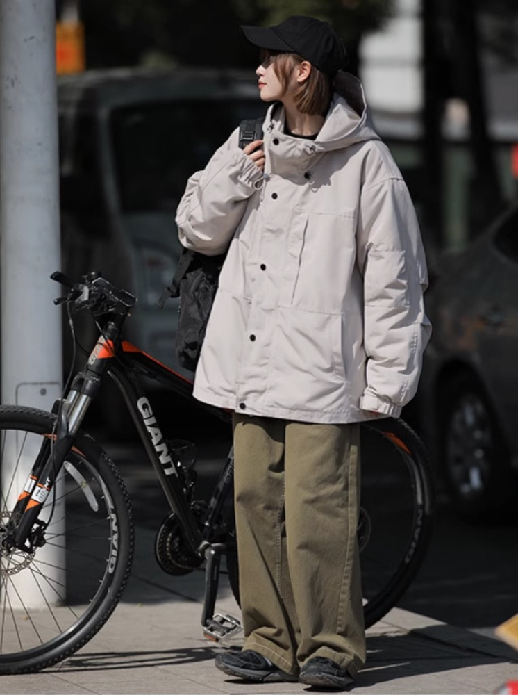 兩件式都市叢林防水極地外套-卡其