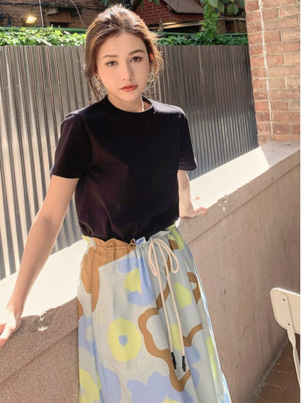 簡約重磅純棉T-黑